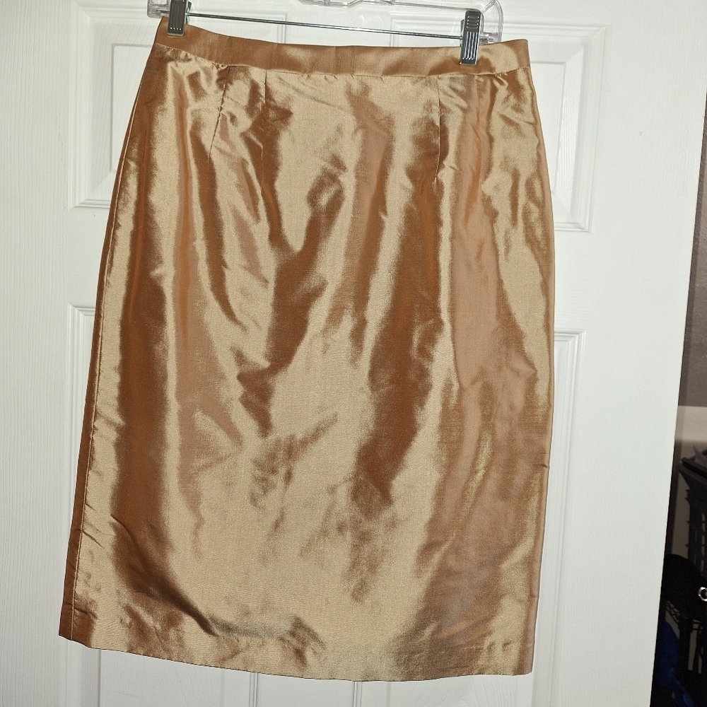Marisa Baratelli thai silk skirt size 8 NWT
